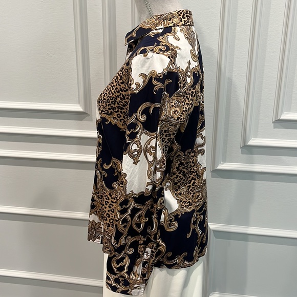 Chico’s Rhinestone Buttons Blouse - Picture 6 of 13